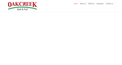 Desktop Screenshot of oakcreekgolf.com